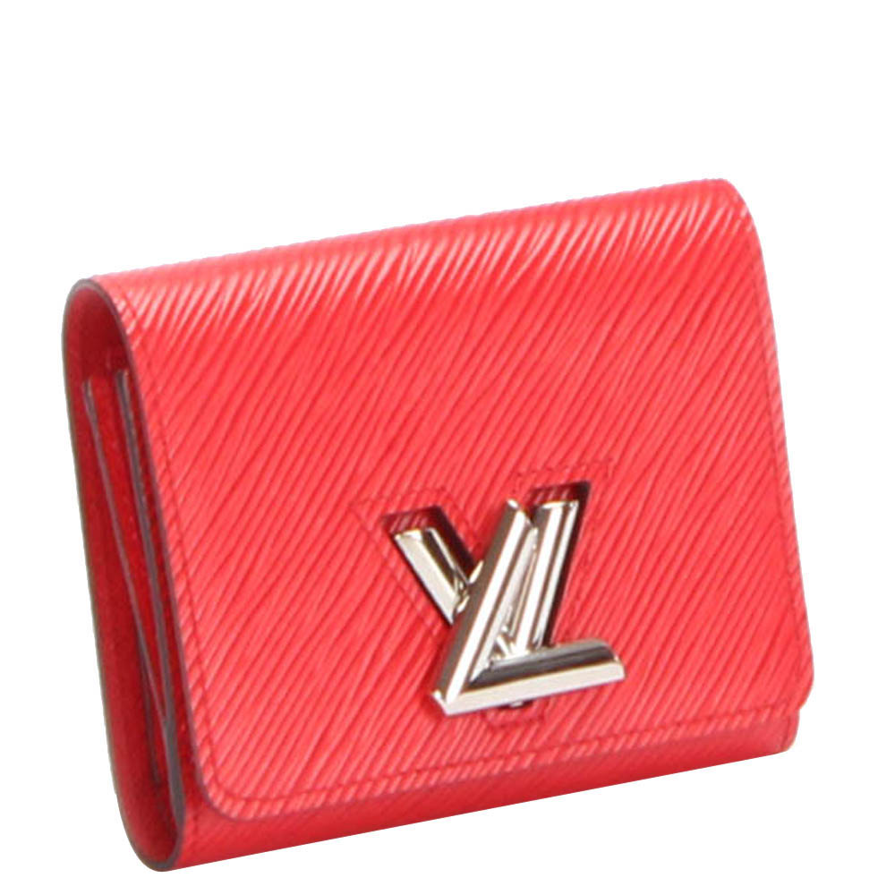 

Louis Vuitton Red Epi Leather Twist Compact Wallet