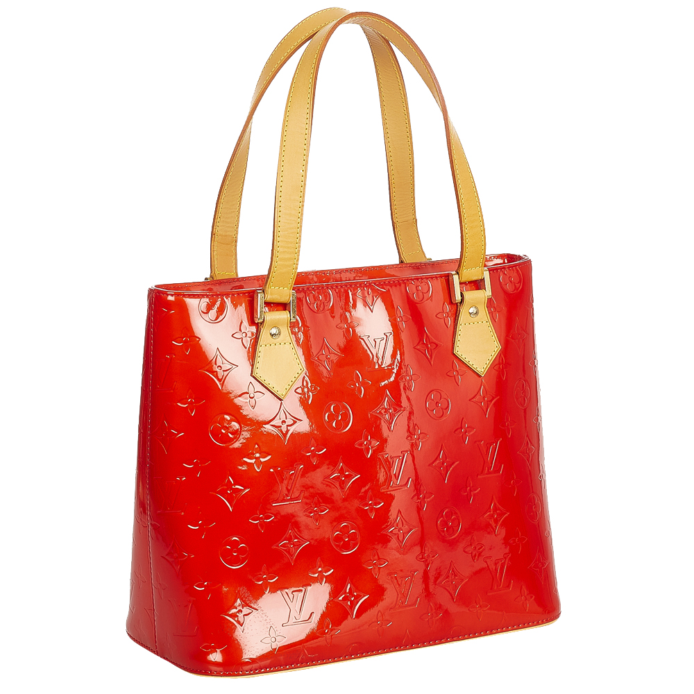 

Louis Vuitton Red Vernis Leather Houston Tote Bag