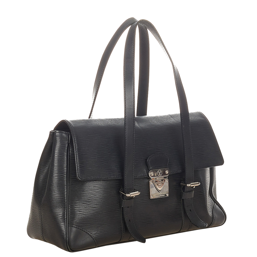 

Louis Vuitton Black Epi Leather Segur MM Shoulder Bag