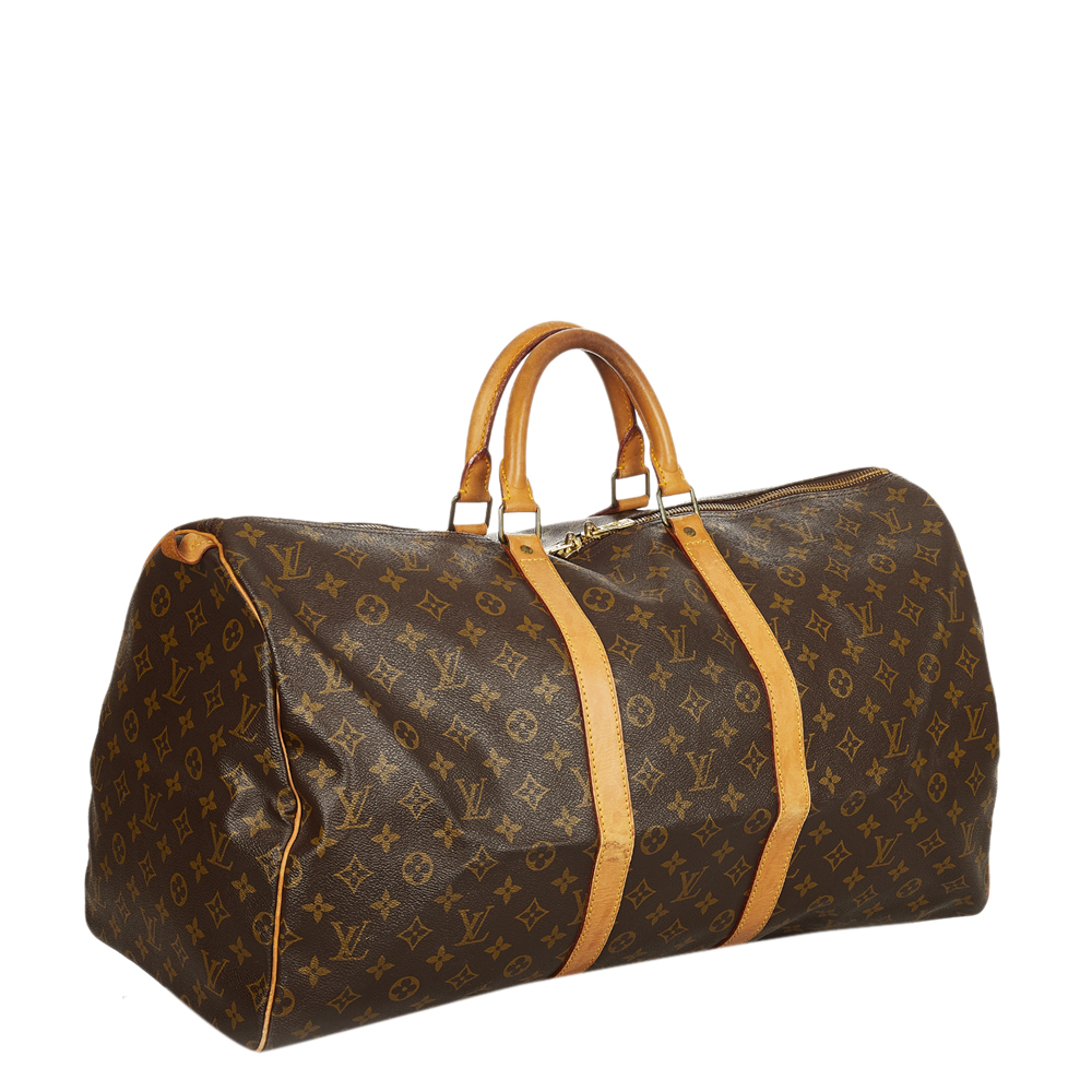 

Louis Vuitton Monogram Canvas Keepall 55 Bag, Brown