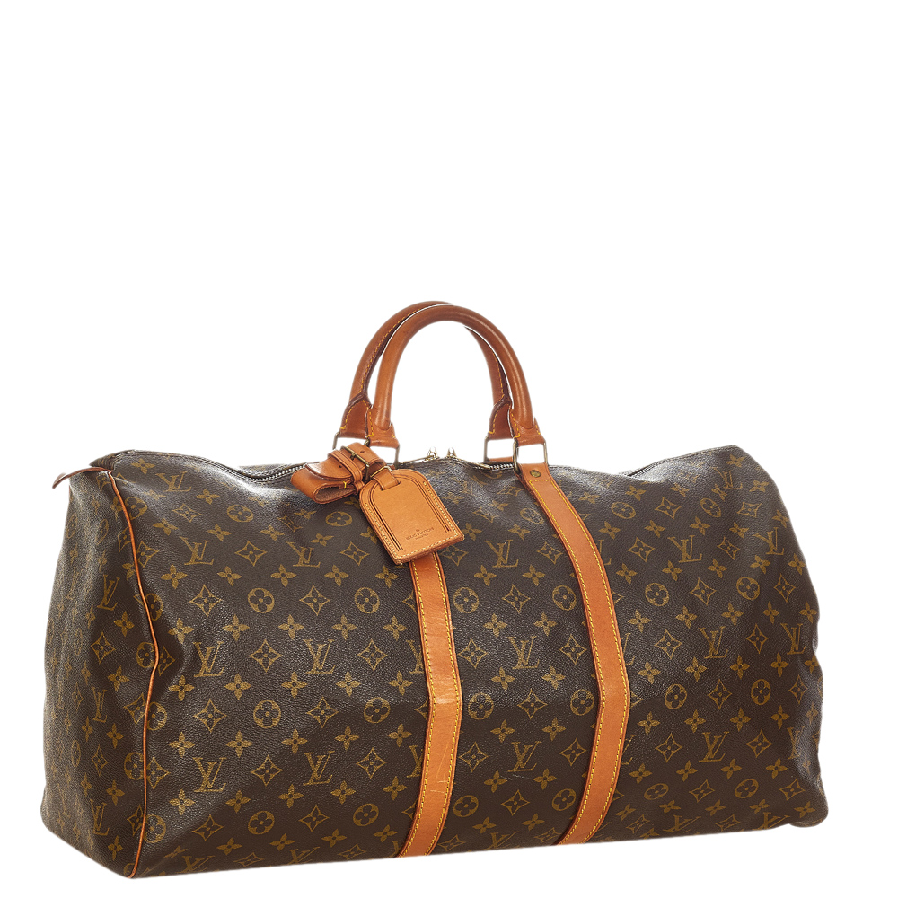 

Louis Vuitton Monogram Canvas Keepall 55 Bag, Brown