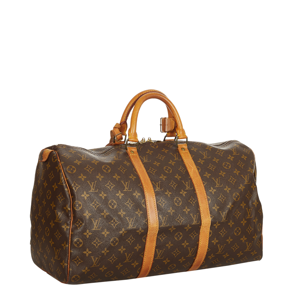 

Louis Vuitton Monogram Canvas Keepall 50 Bag, Brown