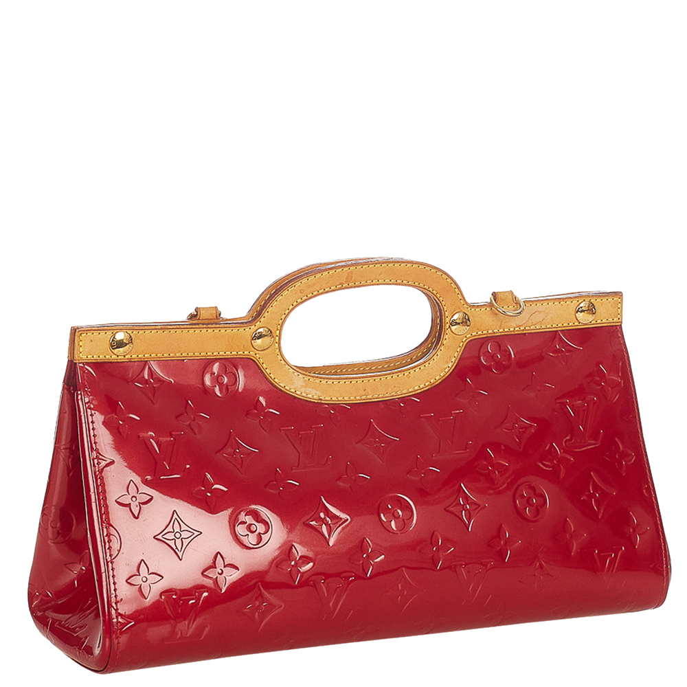 

Louis Vuitton Red Vernis Leather Roxbury Drive Satchel Bag