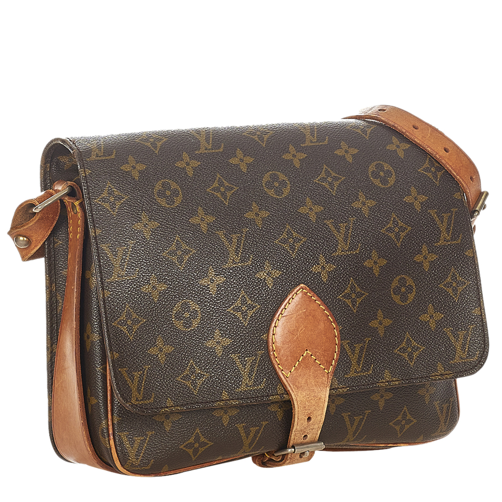 

Louis Vuitton Monogram Canvas Cartouchiere GM Bag, Brown