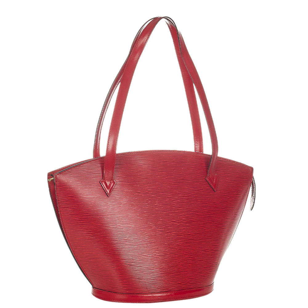 

Louis Vuitton Red Epi Leather Saint Jacques GM Shoulder Bag