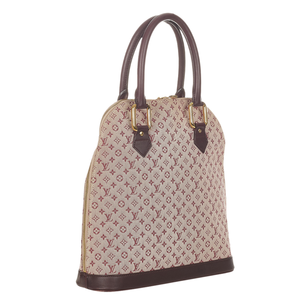 

Monogram Pink Monogram Mini Lin Canvas Alma Haut bag