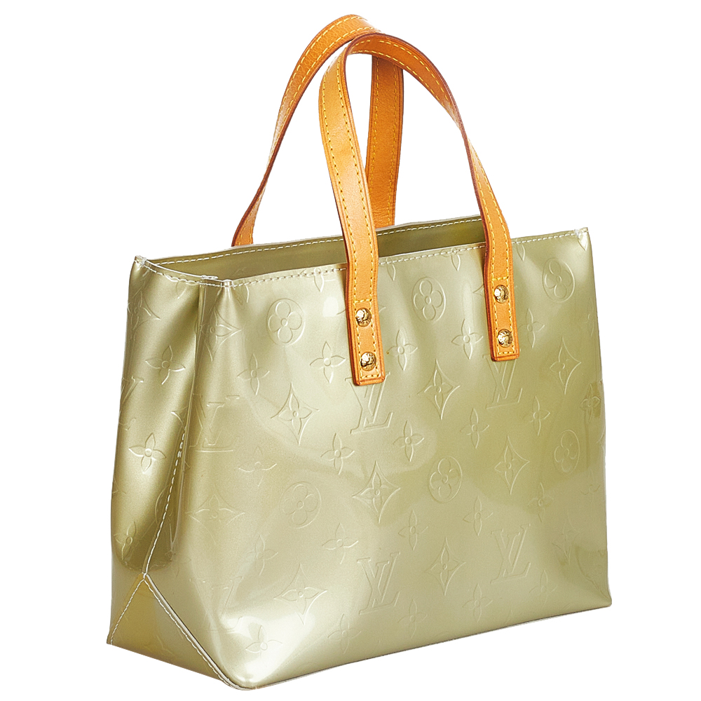 

Louis Vuitton Silver Vernis Leather Reade PM Top Handle Bag