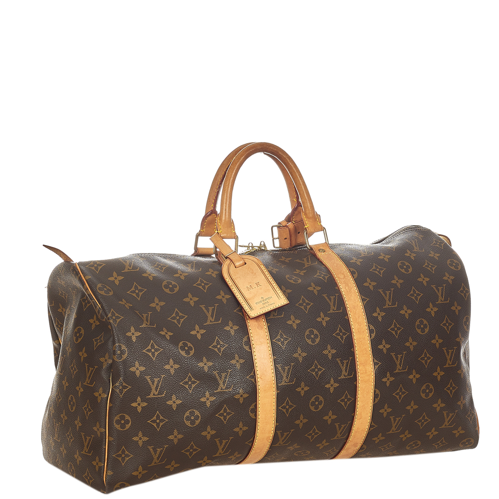 

Louis Vuitton Monogram Canvas Keepall 50 Bag, Brown