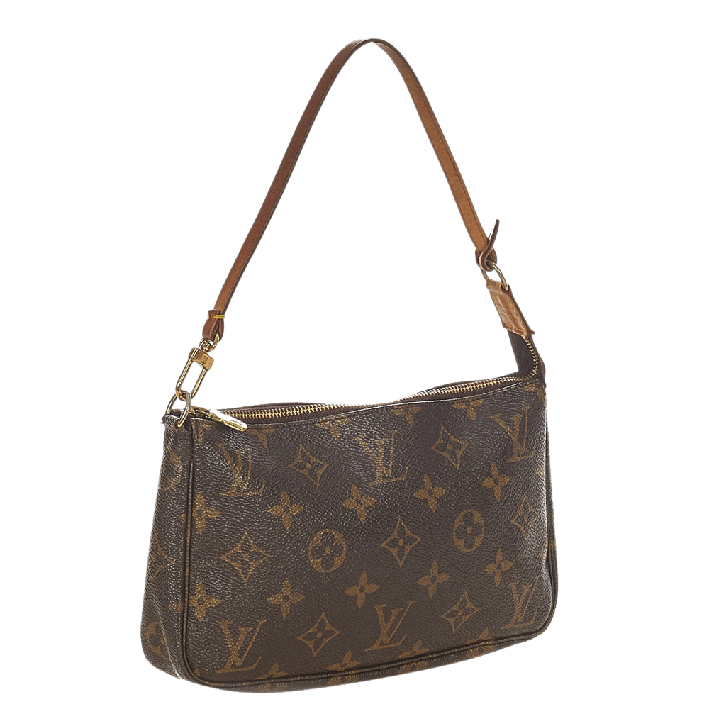 

Louis Vuitton Monogram Canvas Pochette Accessoires Bag, Brown