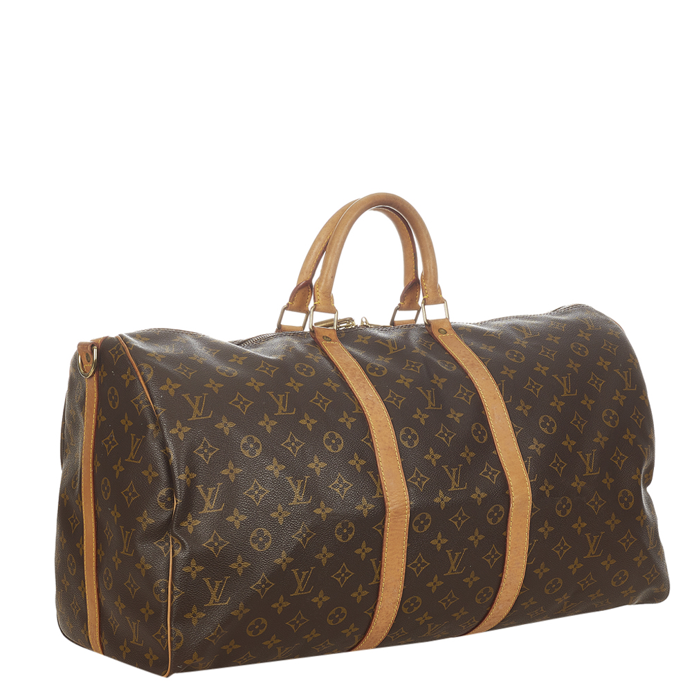 

Louis Vuitton Monogram Canvas Keepall 55 Bag, Brown