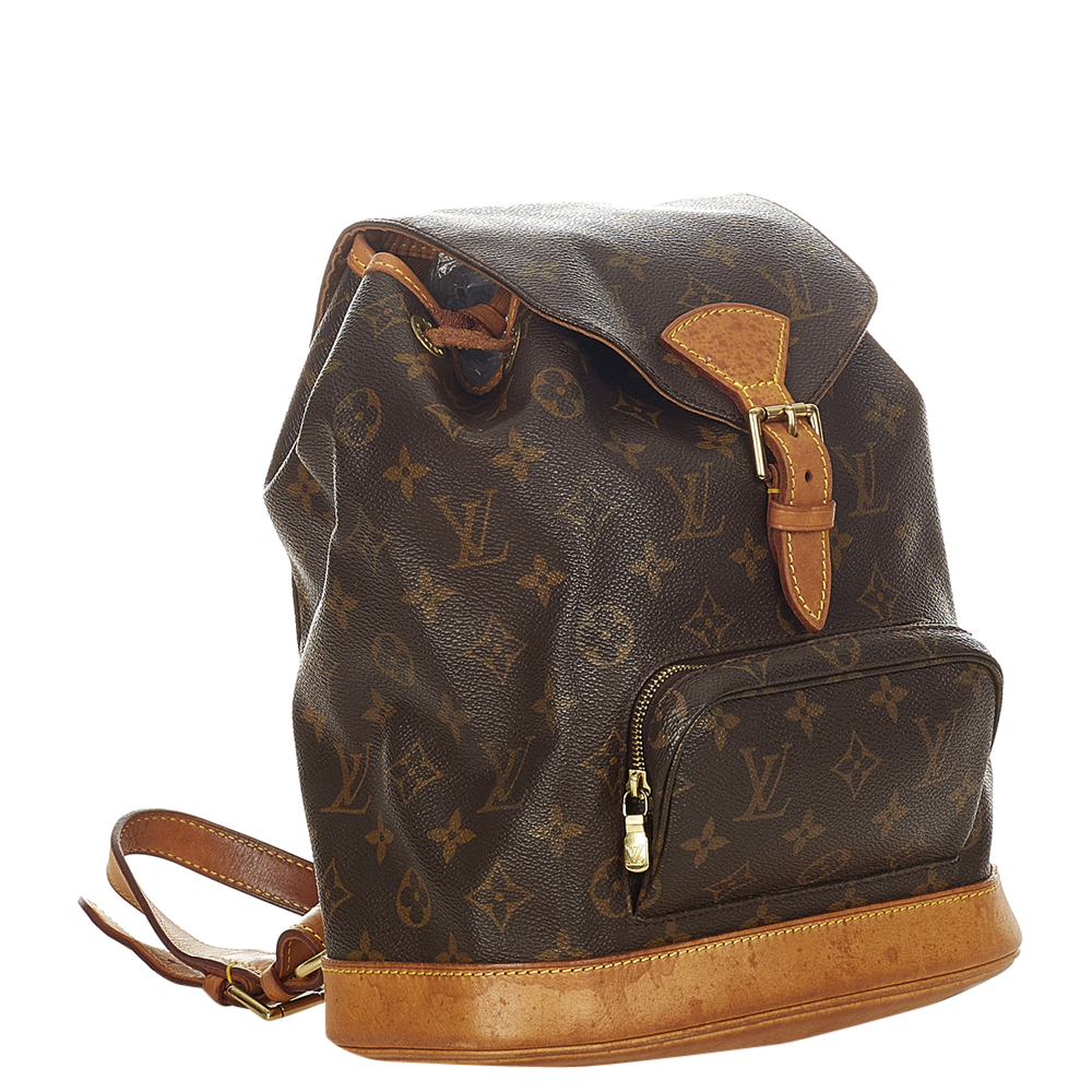 

Louis Vuitton Monogram Canvas Montsouris MM Backpack, Brown