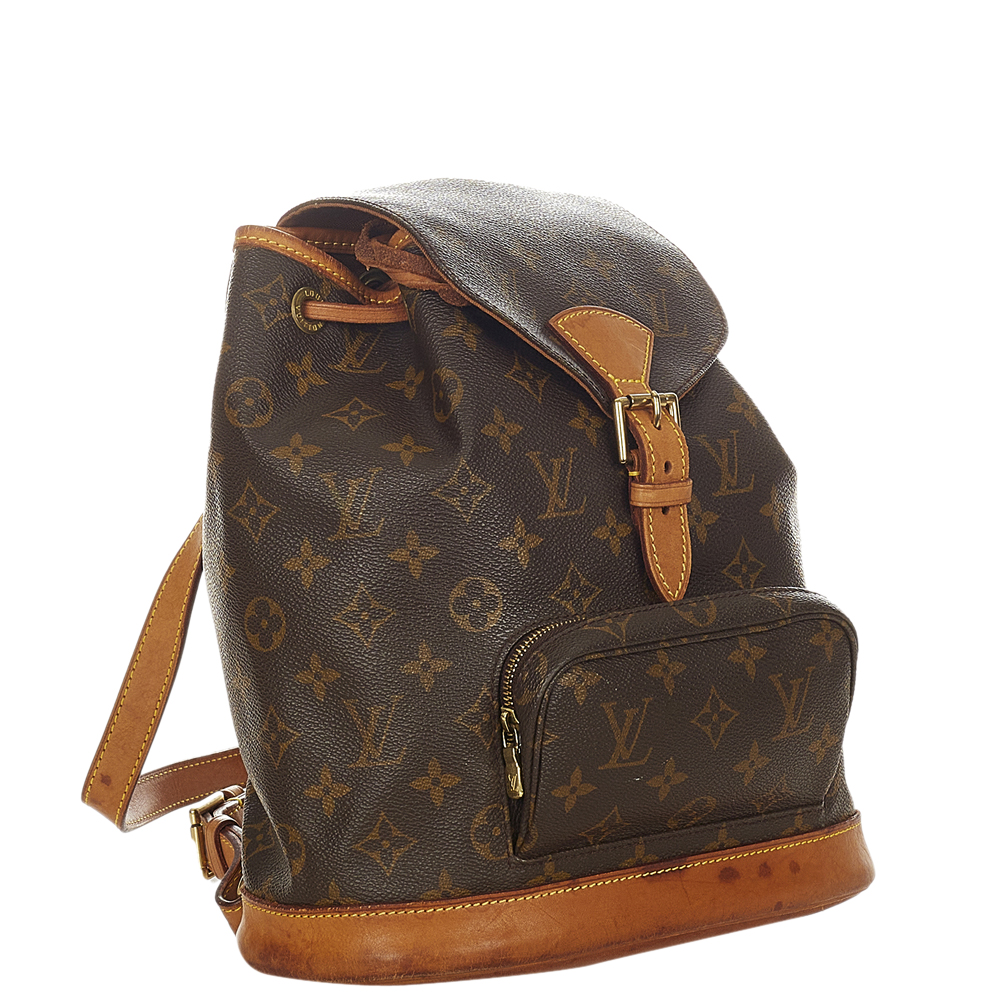 

Louis Vuitton Monogram Canvas Montsouris MM Backpack, Brown