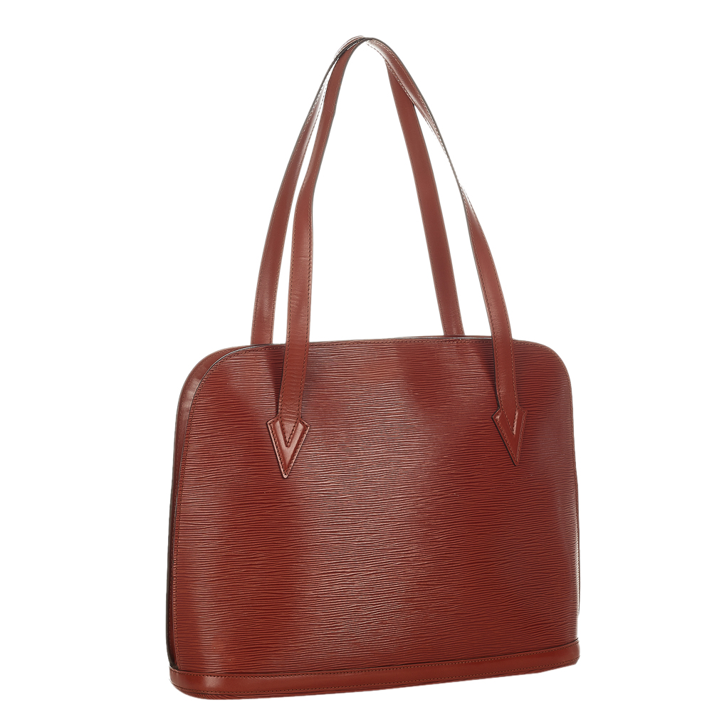 

Louis Vuitton Brown Epi Leather Lussac Tote Bag