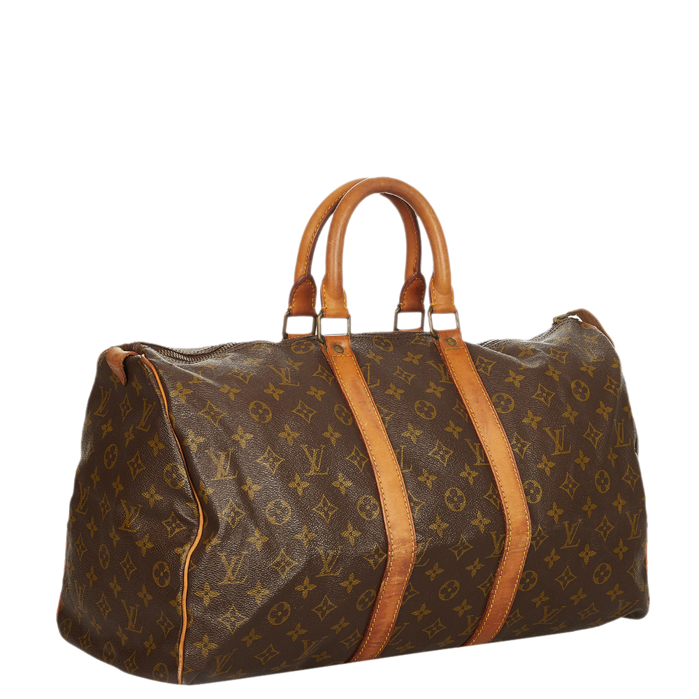 

Louis Vuitton Monogram Canvas Keepall 45 Bag, Brown