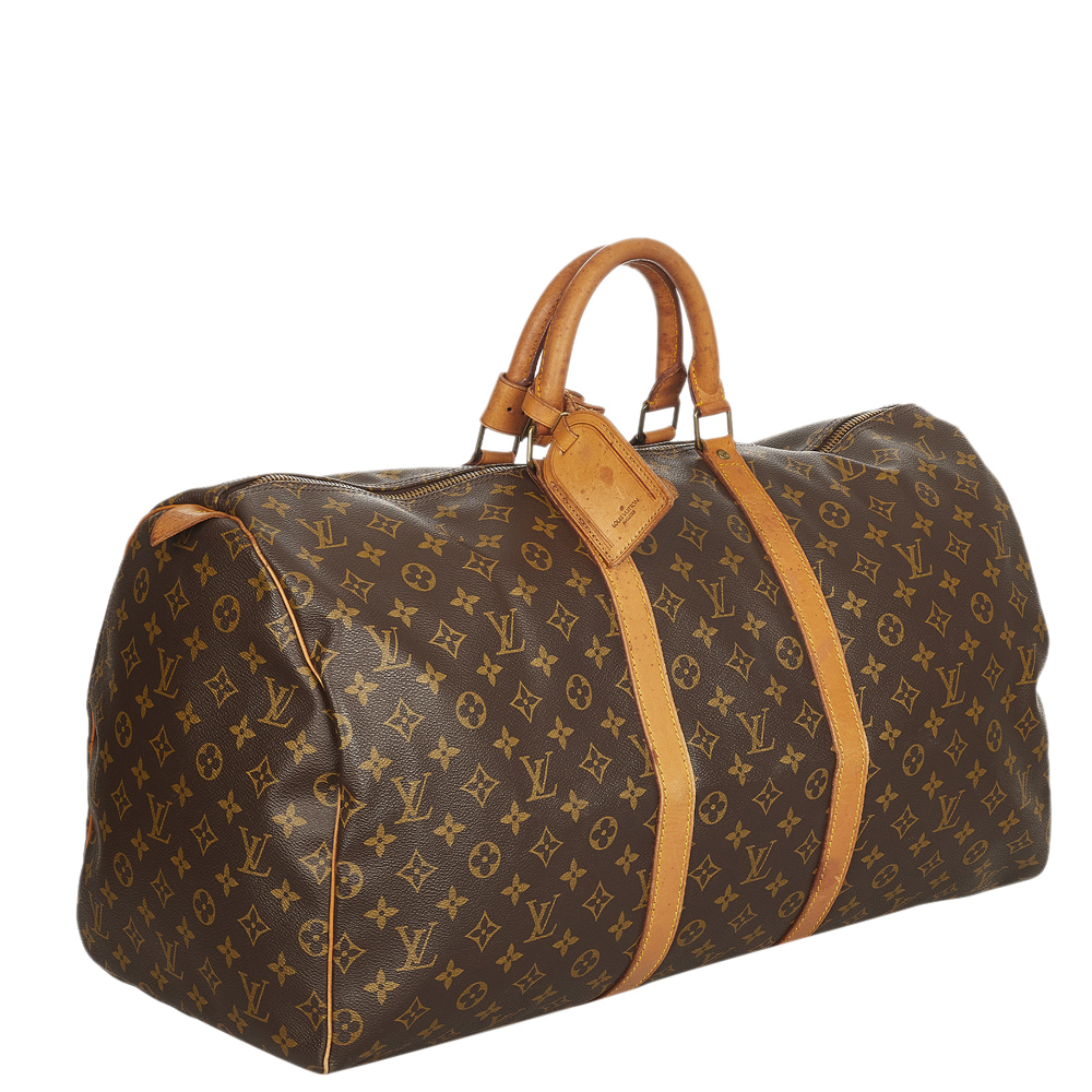 

Louis Vuitton Monogram Canvas Keepall 55 Bag, Brown