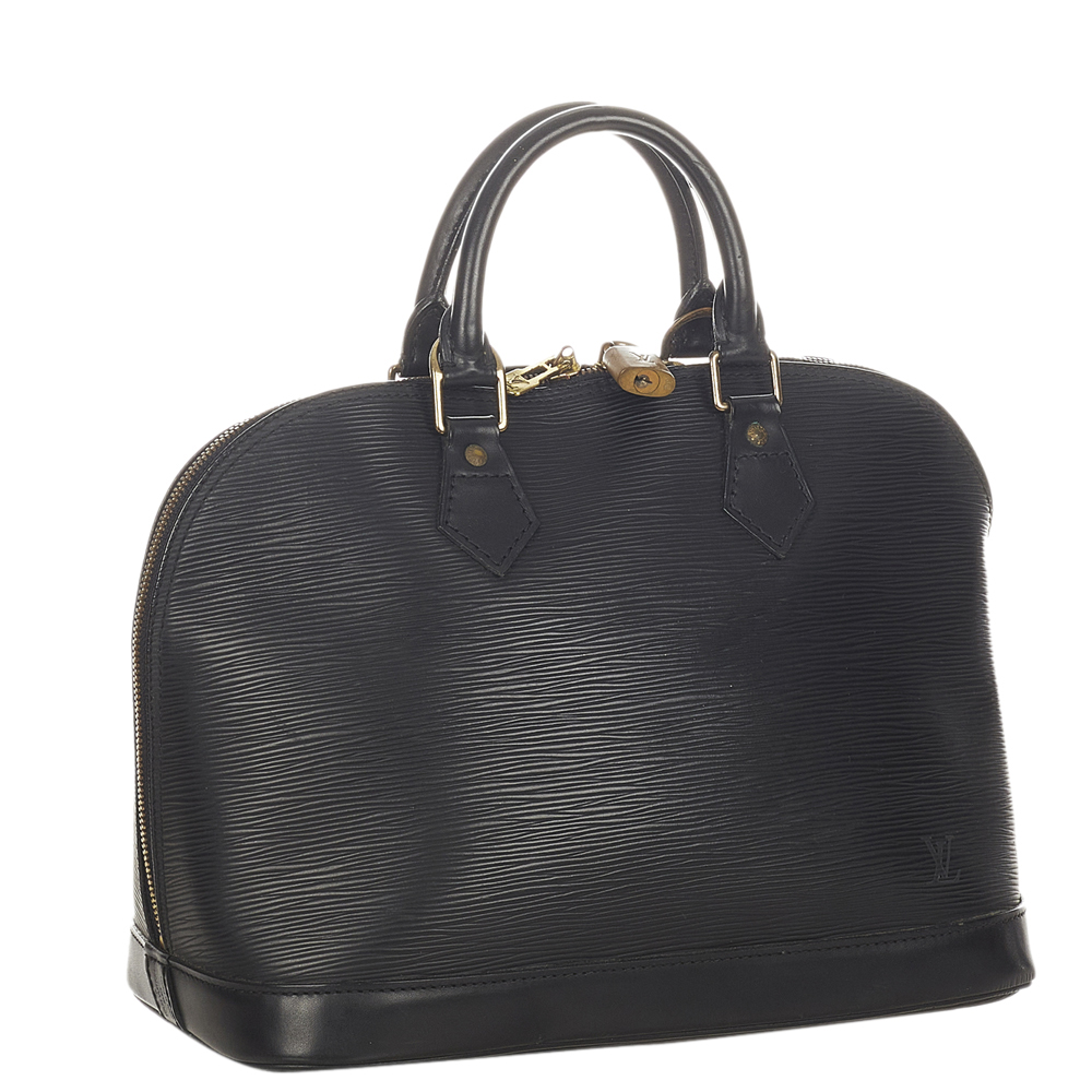 

Louis Vuitton Black Epi Leather Alma PM Bag