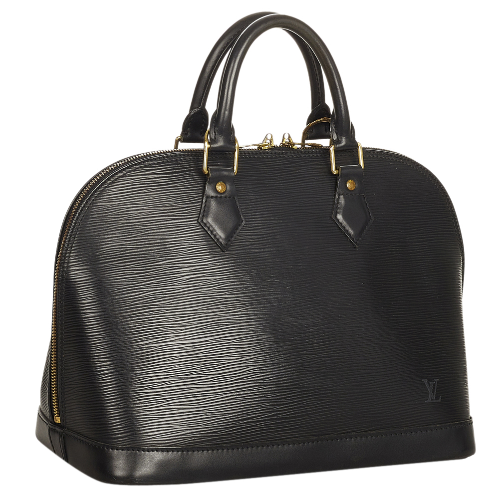 

Louis Vuitton Black Epi Leather Alma PM Bag