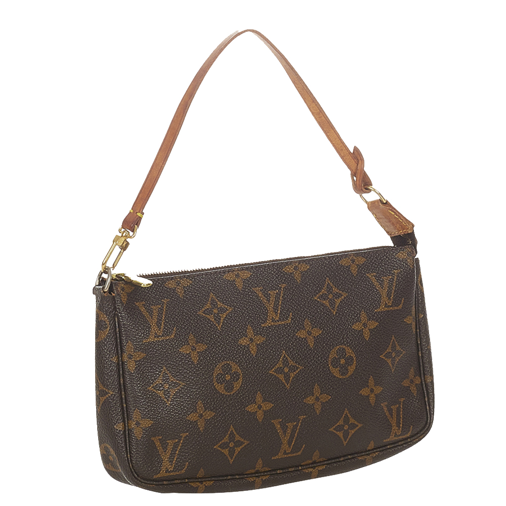 

Louis Vuitton Monogram Canvas Pochette Accessoires Bag, Brown