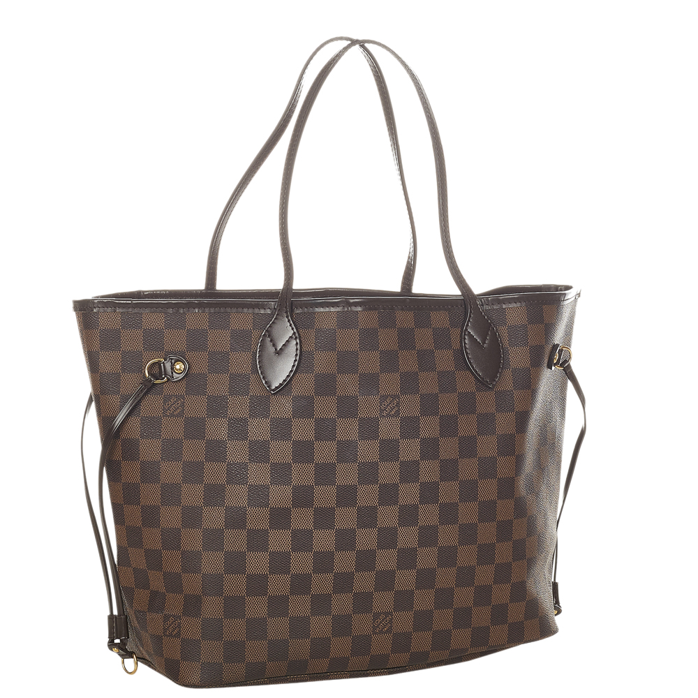 

Louis Vuitton Damier Ebene Canvas Neverfull MM Bag, Brown