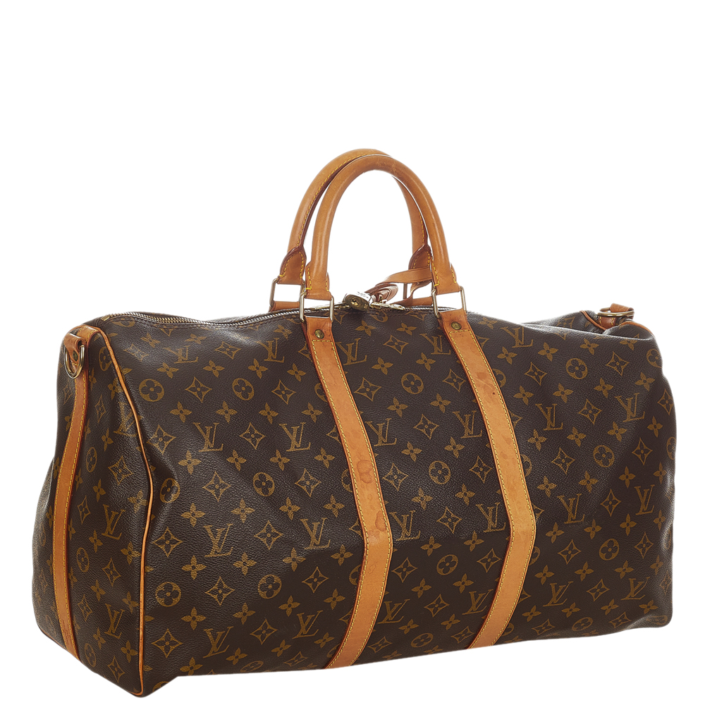 

Louis Vuitton Monogram Canvas Keepall 50 Bag, Brown