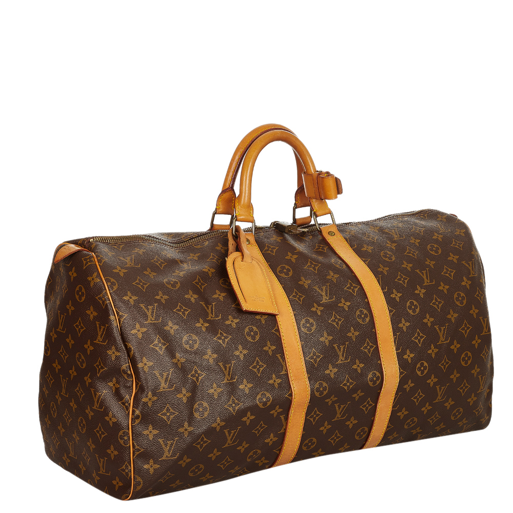 

Louis Vuitton Monogram Canvas Keepall 55 Bag, Brown