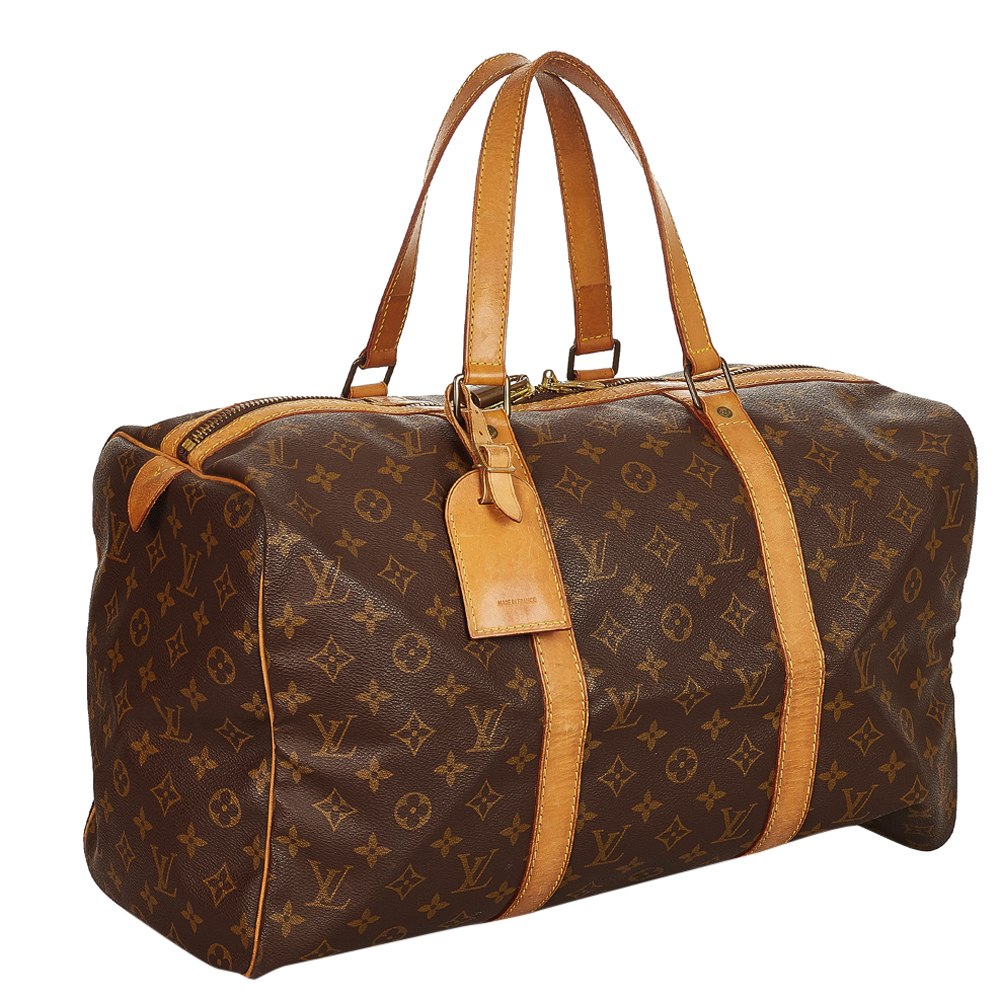 

Louis Vuitton Monogram Canvas Sac Souple 45 Bag, Brown
