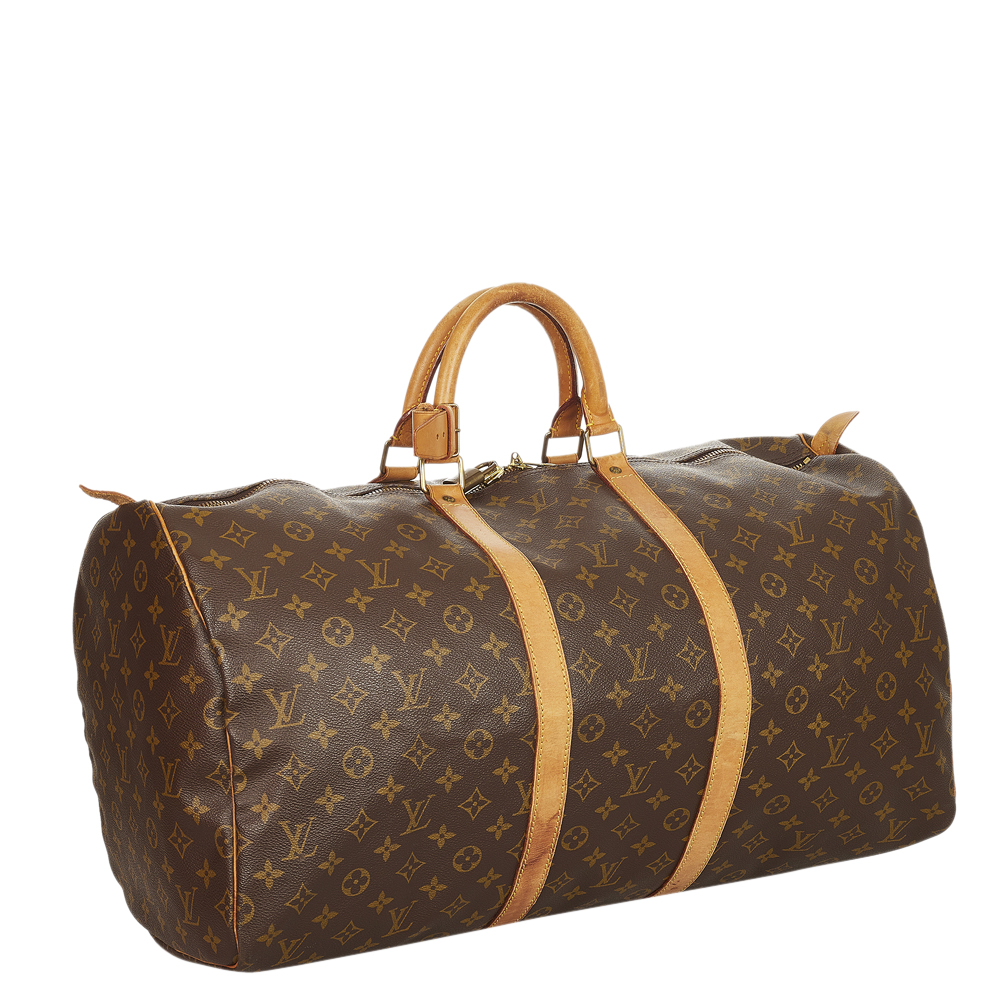 

Louis Vuitton Monogram Canvas Keepall 55 Bag, Brown