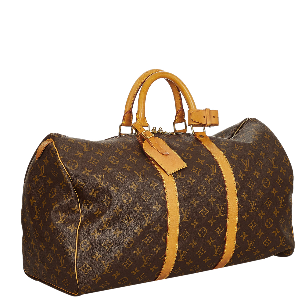 

Louis Vuitton Monogram Canvas Keepall 50 Bag, Brown