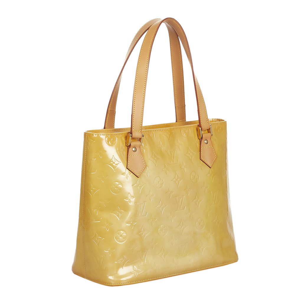 

Louis Vuitton Brown/Beige Vernis Leather Houston Tote Bag
