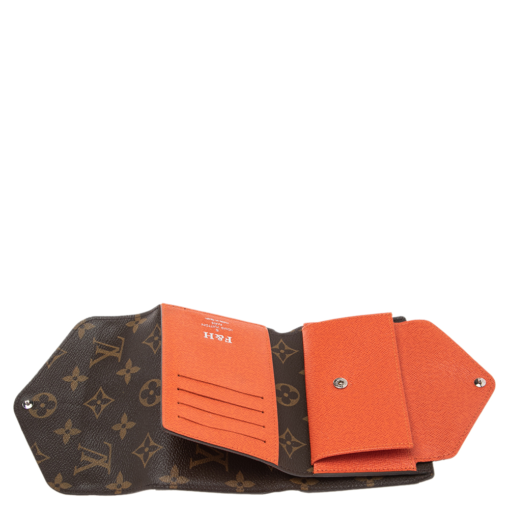 

Louis Vuitton Piment Epi Leather and Monogram Canvas Marie-Lou Compact Wallet, Orange