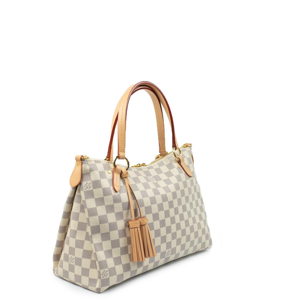 

Louis Vuitton White Leather Damier Azur Lymington Shoulder Bag