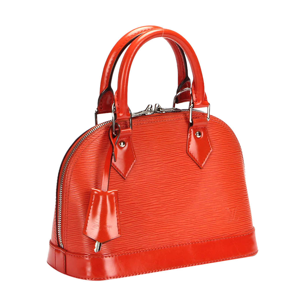 

Louis Vuitton Orange Epi Leather Alma BB Shoulder Bag