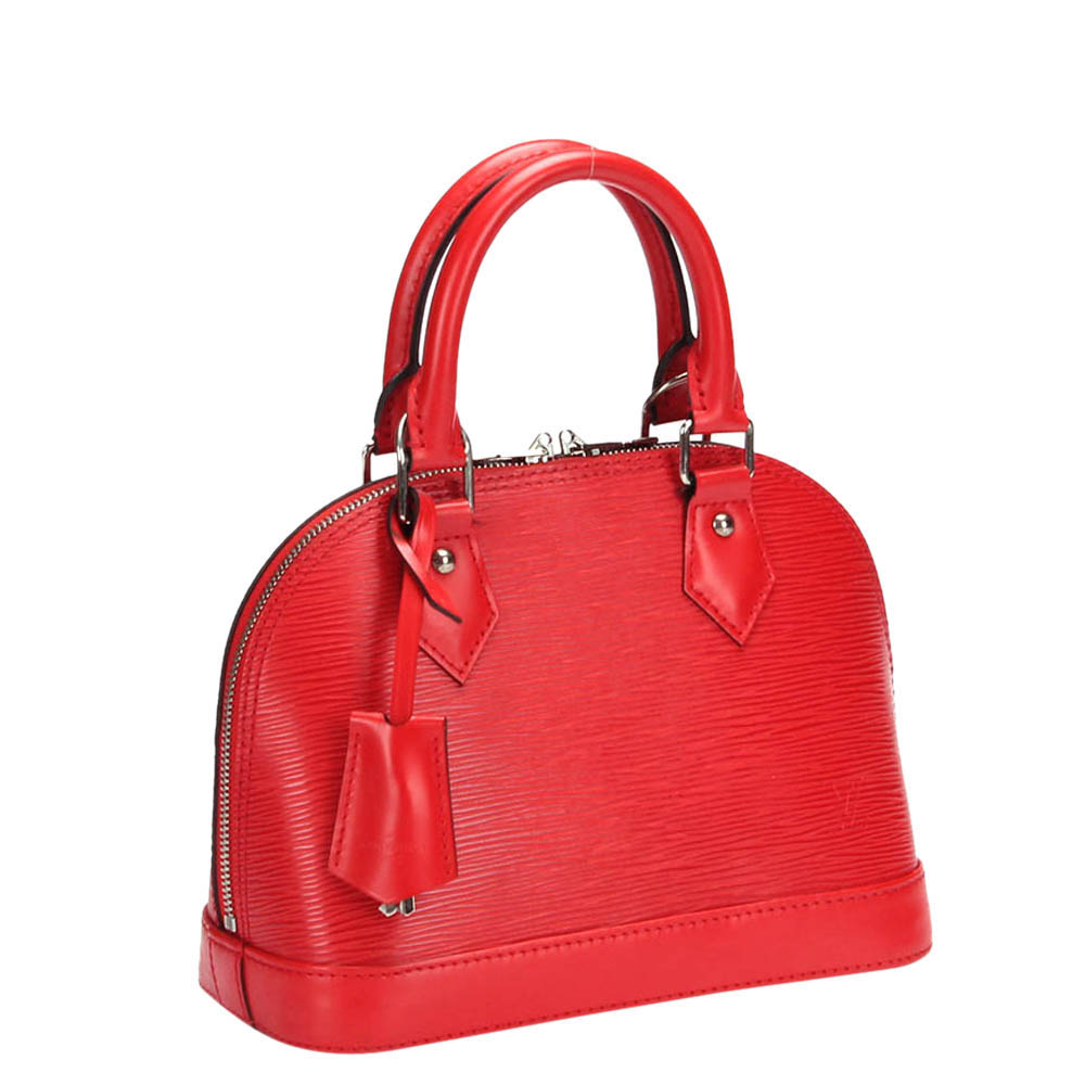 

Louis Vuitton Red Epi Leather Alma BB Shoulder Bag