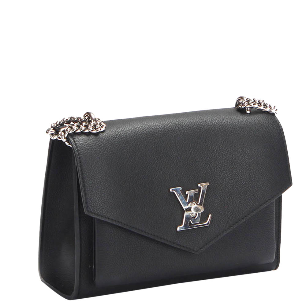 

Louis Vuitton Black Calfskin Leather Mylockme BB Shoulder Bag