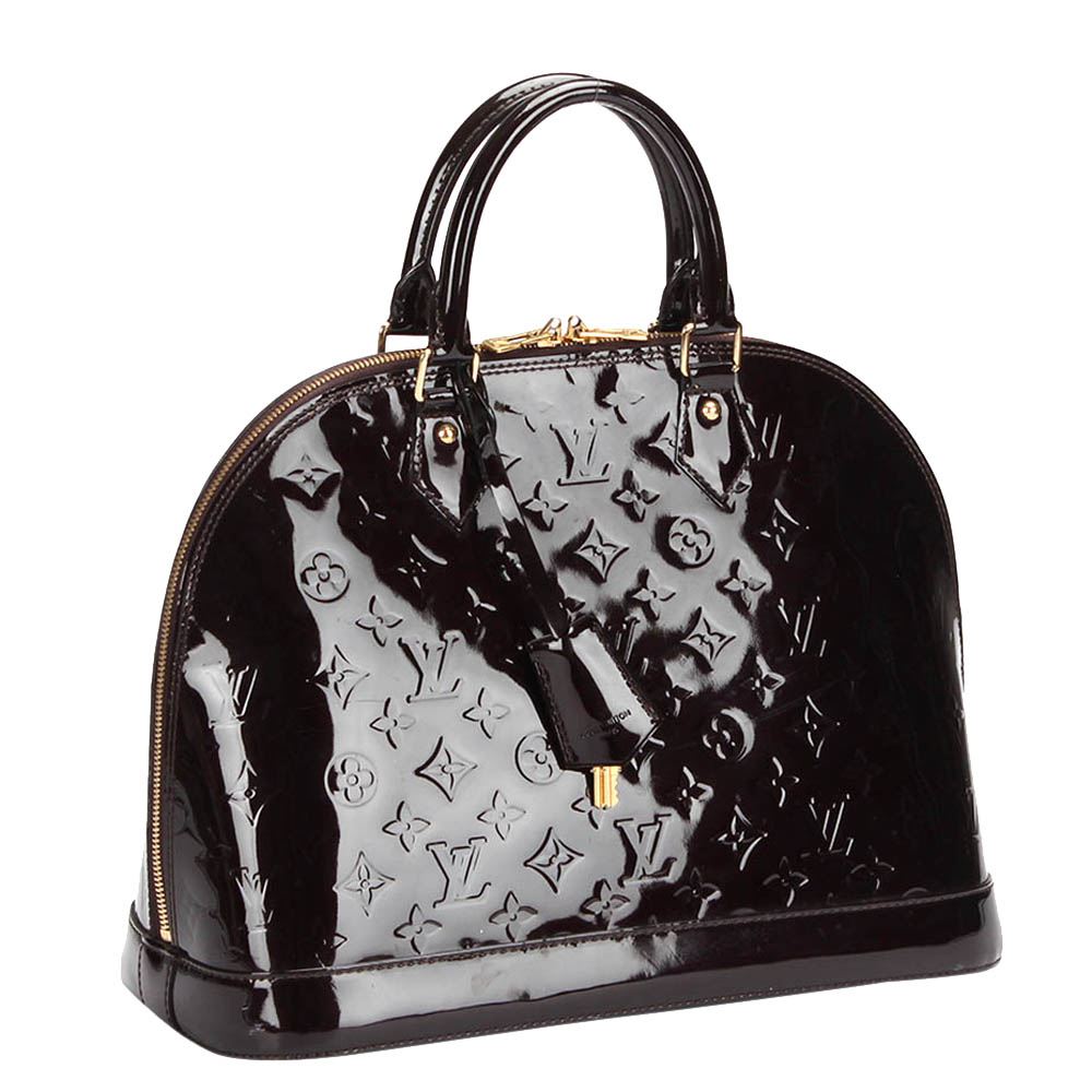 

Louis Vuitton Brown Mongoram Vernis Leather Alma PM Shoulder Bag