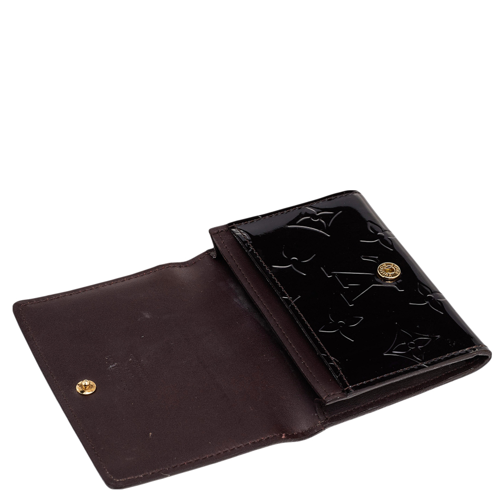 

Louis Vuitton Amarante Monogram Vernis Business Card Holder, Brown