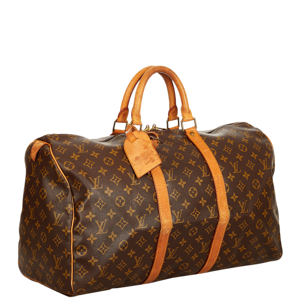 

Louis Vuitton Monogram Canvas Keepall 50 Bag, Brown