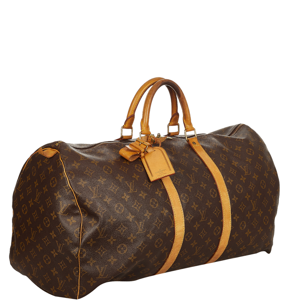 

Louis Vuitton Monogram Canvas Keepall 55 Bag, Brown