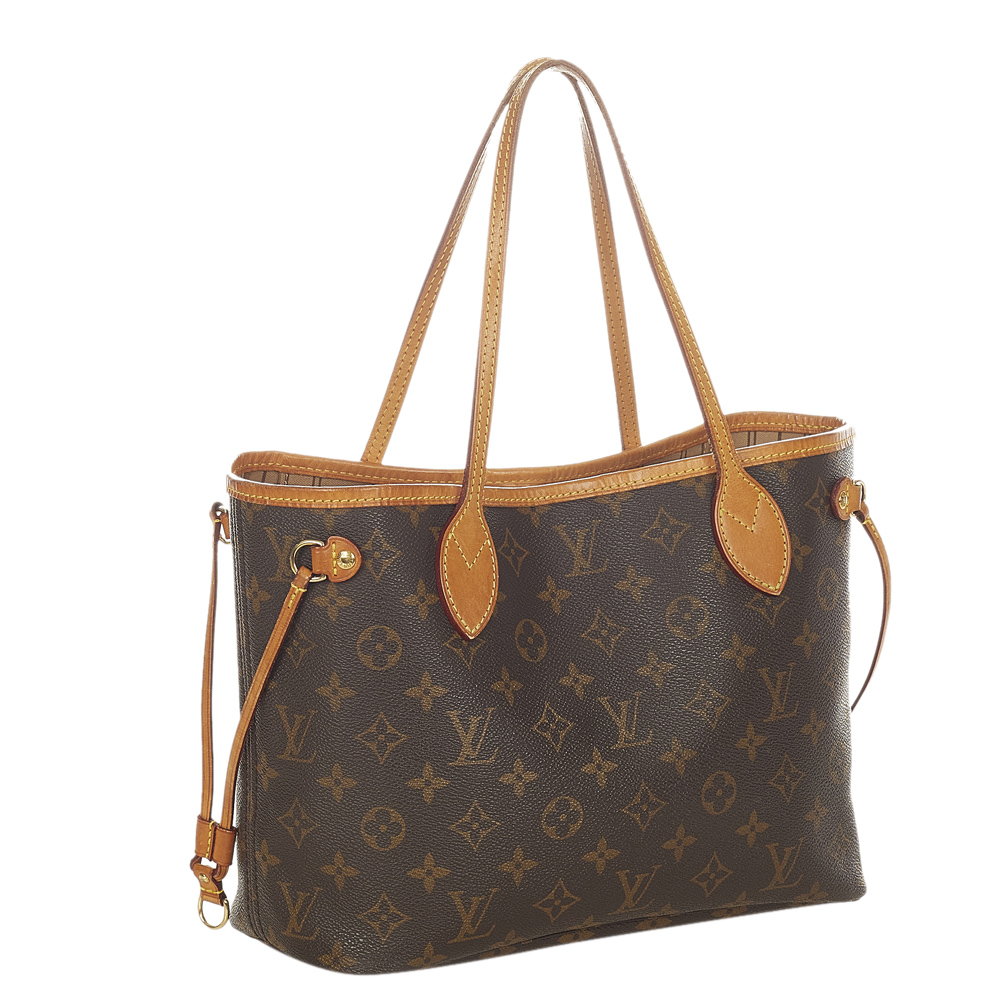 

Louis Vuitton Monogram Canvas Neverfull PM Bag, Brown