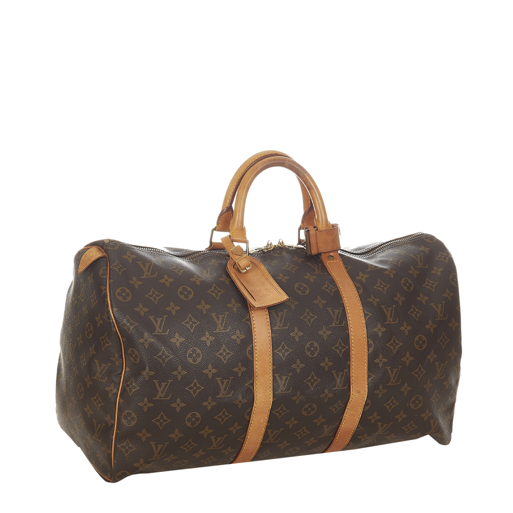 

Louis Vuitton Monogram Canvas Keepall 50 Bag, Brown