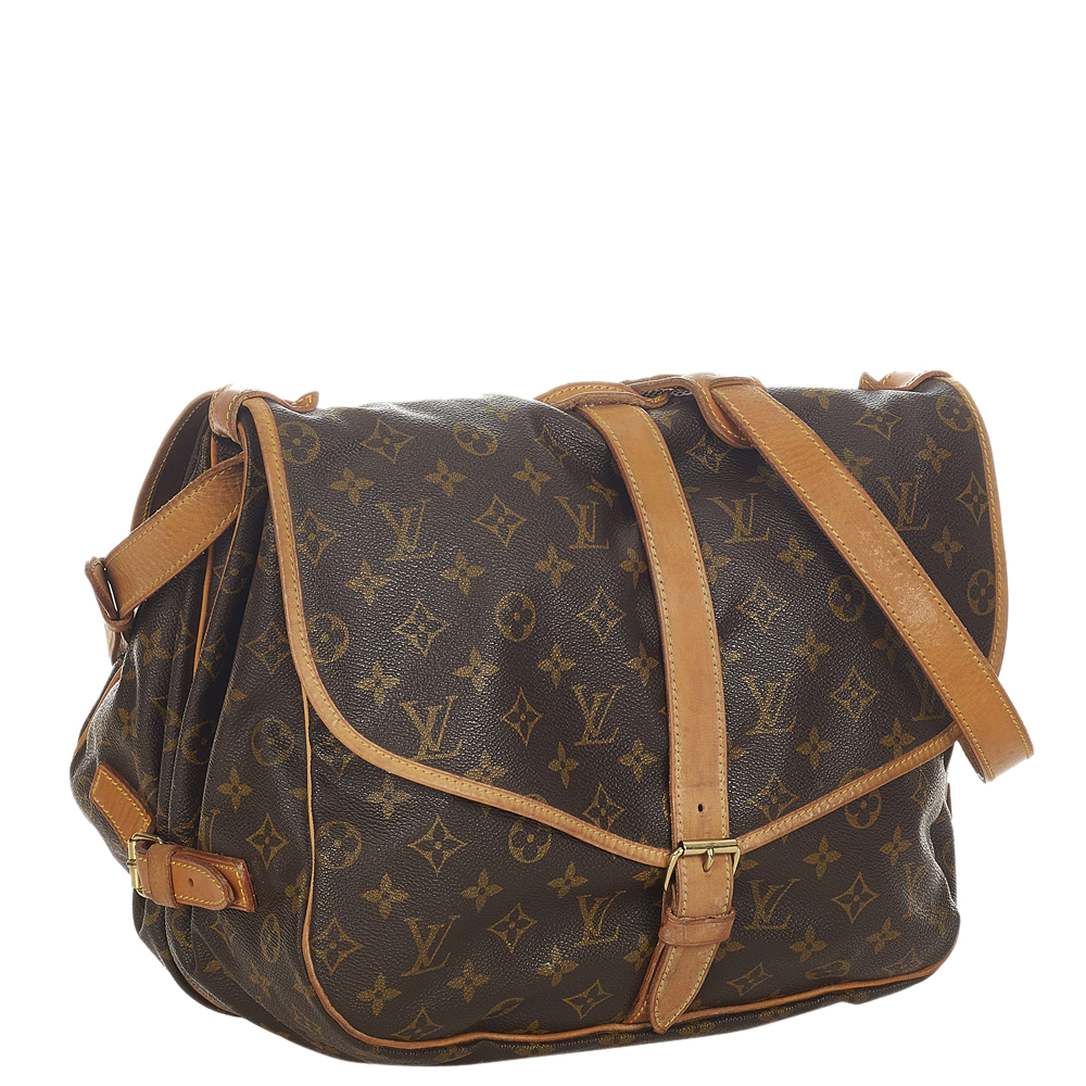 

Louis Vuitton Brown Monogram Canvas Saumur 35 Shoulder Bag