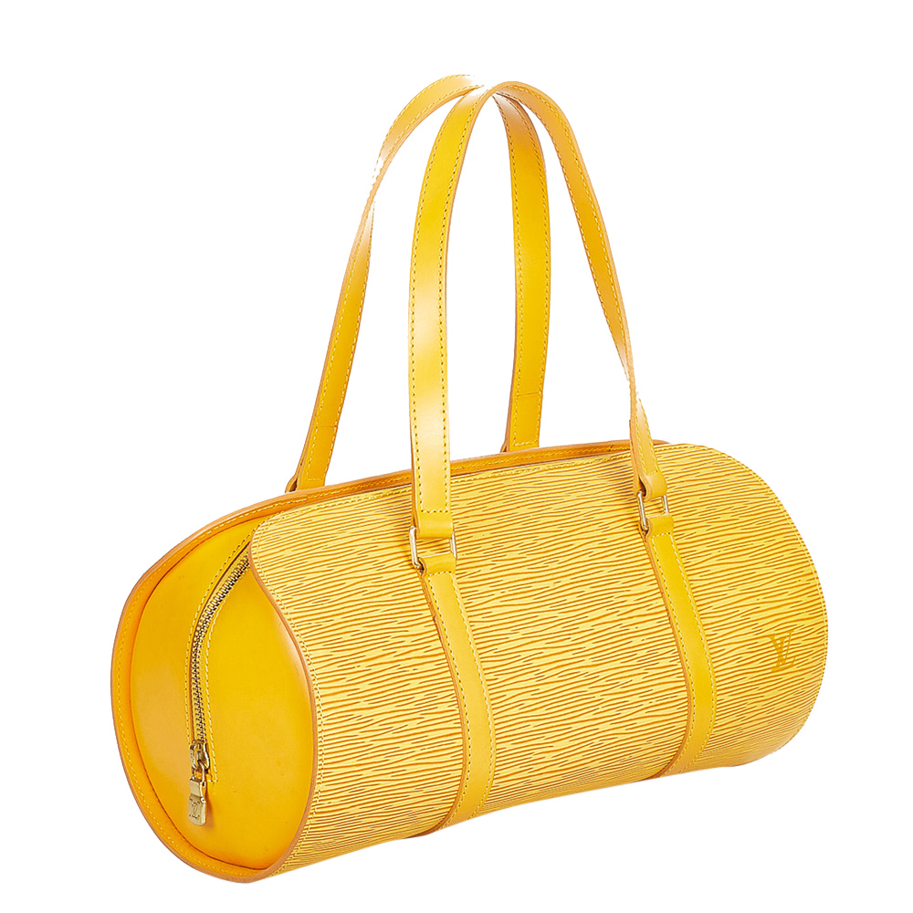 

Louis Vuitton Yellow Epi Leather Soufflot Bag