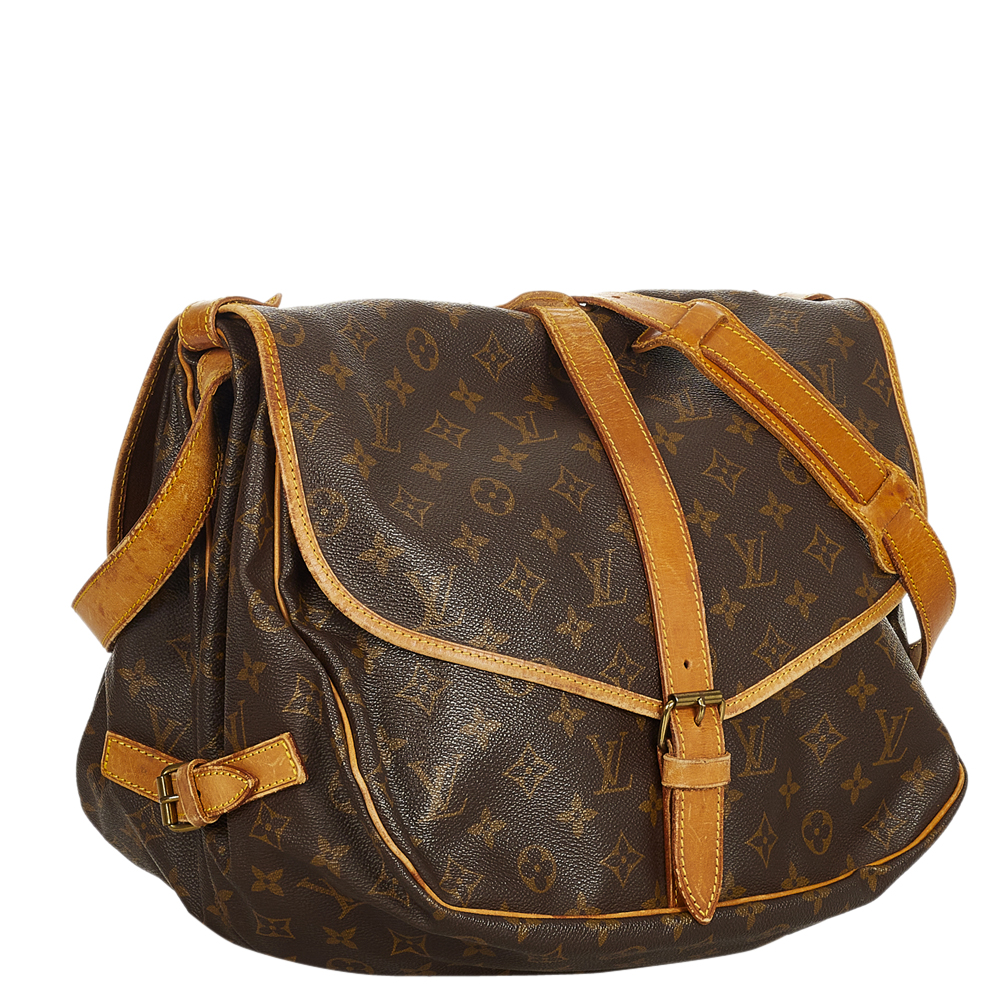 

Louis Vuitton Monogram Canvas Saumur 35 Bag, Brown