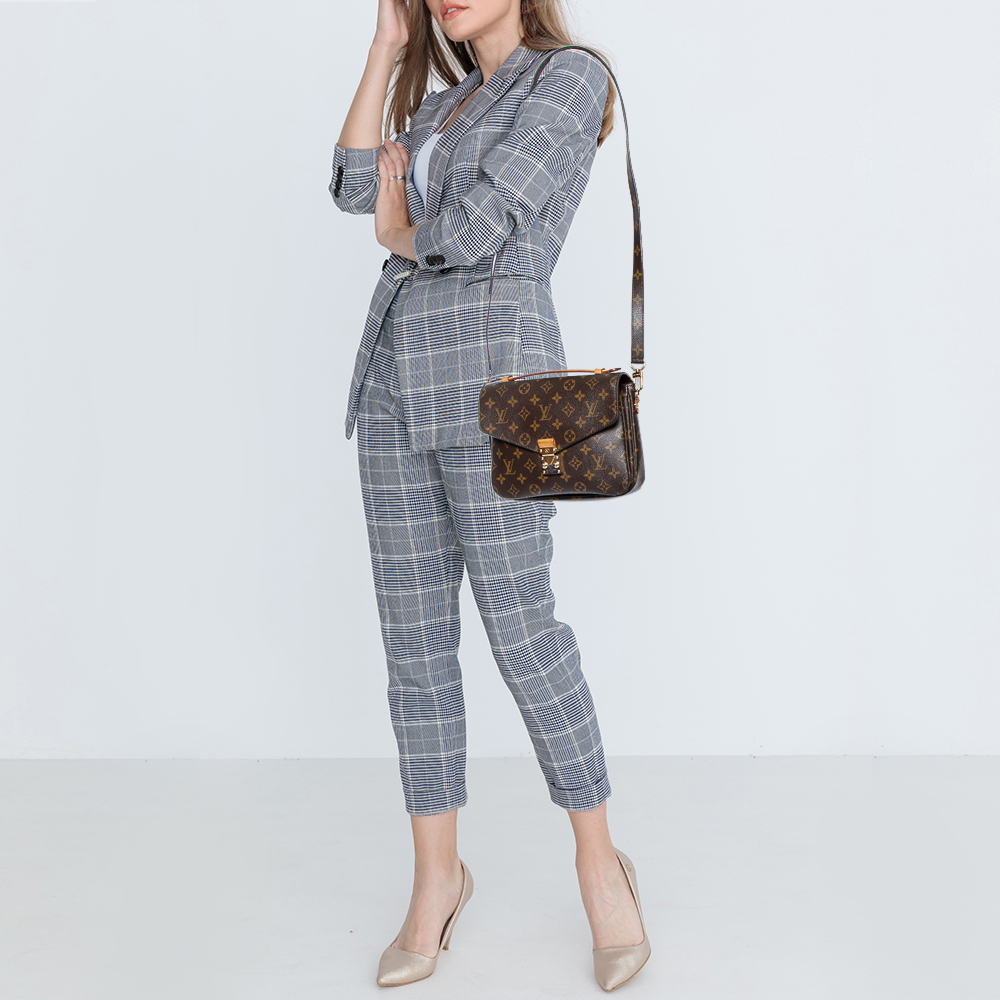 

Louis Vuitton Monogram Canvas Pochette Metis Bag, Brown