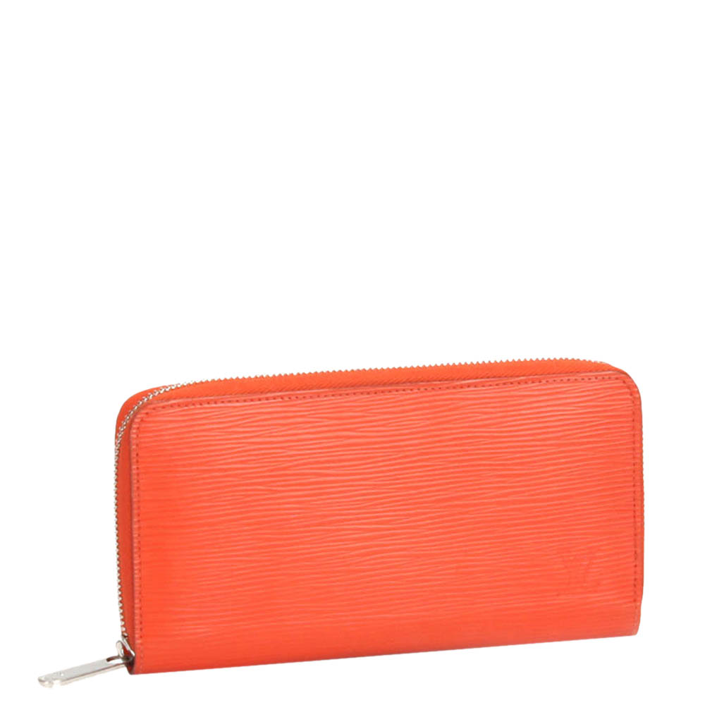 

Louis Vuitton Orange Epi Leather Zippy Wallet