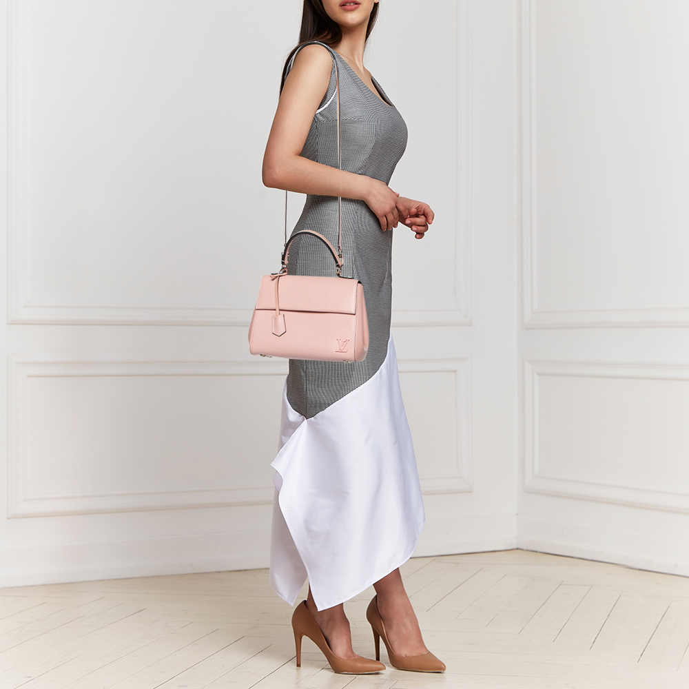 

Louis Vuitton Rose Ballerine Epi Leather Cluny BB Bag, Pink