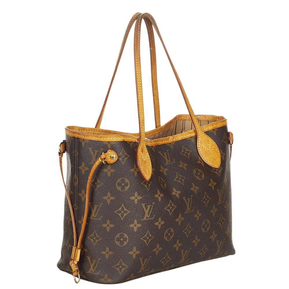 

Louis Vuitton Brown Monogram Canvas Neverfull PM Tote Bag