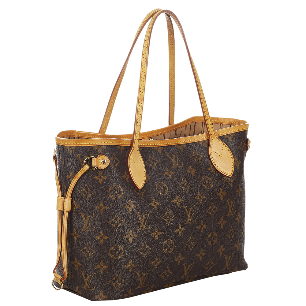 

Louis Vuitton Monogram Canvas Neverfull PM Bag, Brown