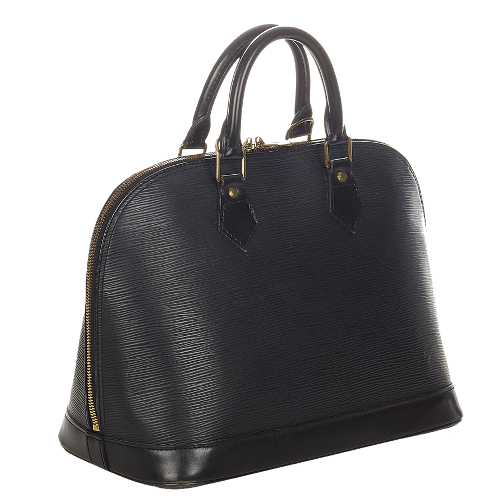 

Louis Vuitton Black Epi Leather Alma PM Bag