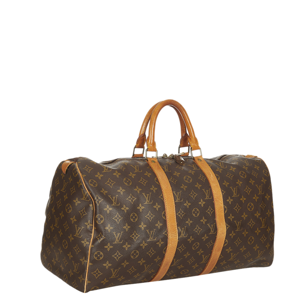 

Louis Vuitton Monogram Canvas Keepall 50 Bag, Brown